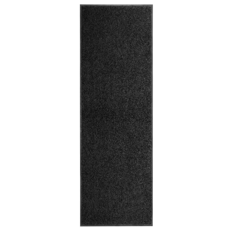Afbeelding laden in galerijviewer, Vidaxl deurmat wasbaar 60x180 cm zwart
