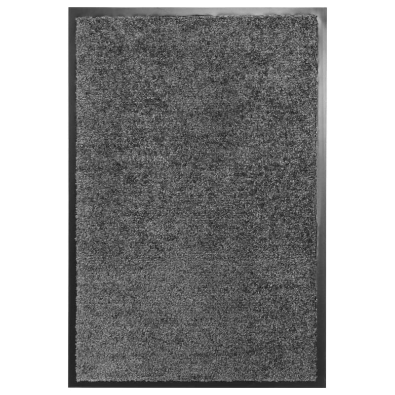 Afbeelding laden in galerijviewer, Vidaxl deurmat wasbaar 40x60 cm antraciet
