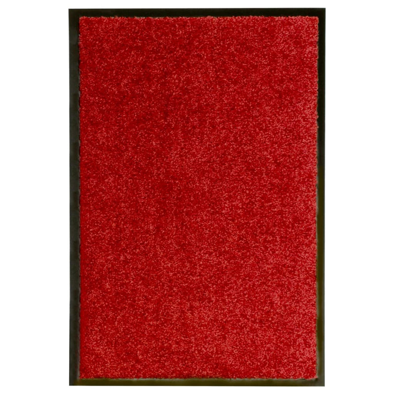 Afbeelding laden in galerijviewer, Vidaxl deurmat wasbaar 40x60 cm rood
