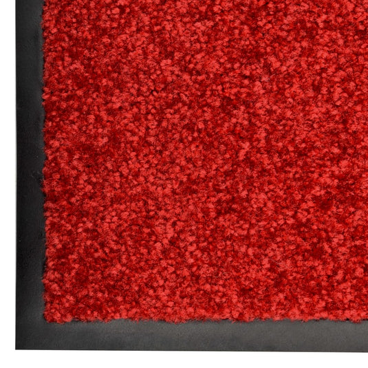 Vidaxl deurmat wasbaar 40x60 cm rood