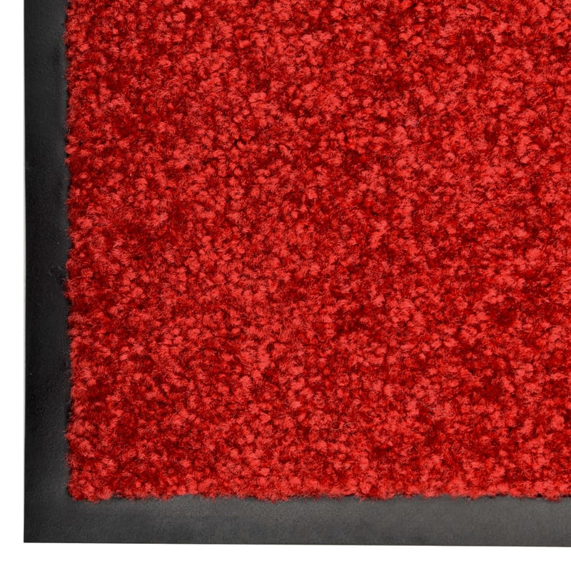 Afbeelding laden in galerijviewer, Vidaxl deurmat wasbaar 40x60 cm rood

