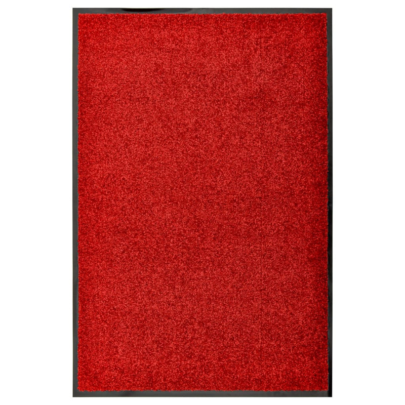 Afbeelding laden in galerijviewer, Vidaxl deurmat wasbaar 60x90 cm rood
