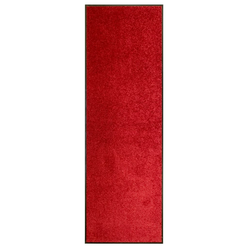 Afbeelding laden in galerijviewer, Vidaxl deurmat wasbaar 60x180 cm rood
