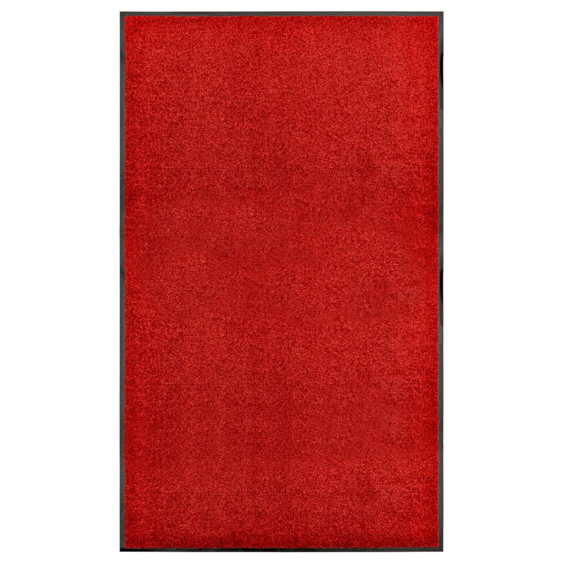 Afbeelding laden in galerijviewer, Vidaxl deurmat wasbaar 90x150 cm rood
