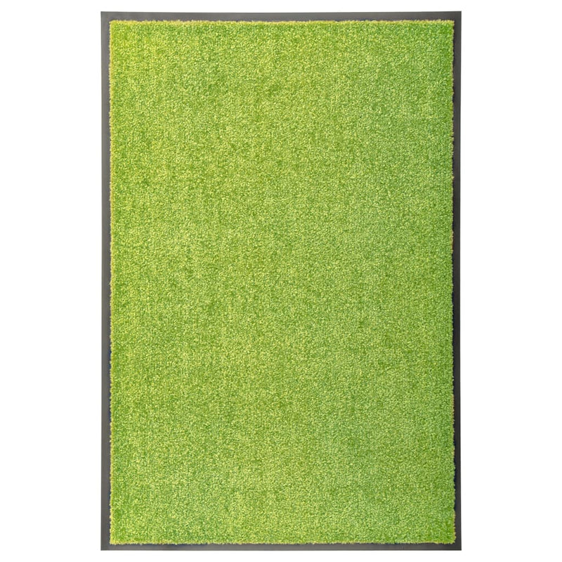 Afbeelding laden in galerijviewer, Vidaxl deurmat wasbaar 60x90 cm groen
