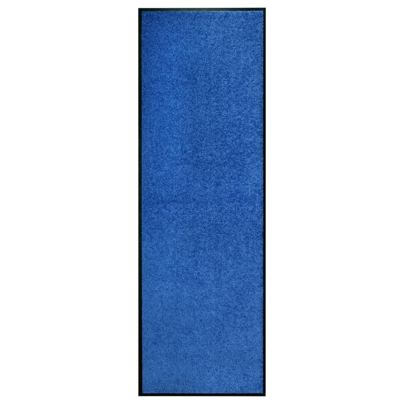 Afbeelding laden in galerijviewer, Vidaxl deurmat wasbaar 60x180 cm blauw
