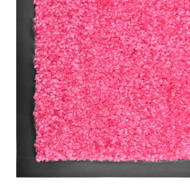 Afbeelding laden in galerijviewer, Vidaxl deurmat wasbaar 60x90 cm roze
