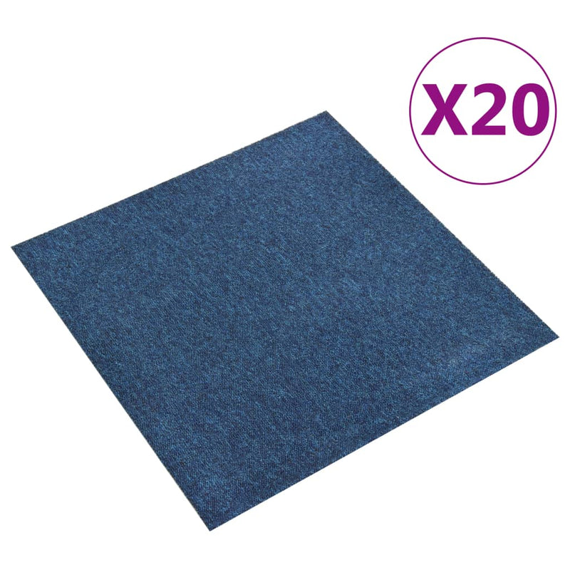 Afbeelding laden in galerijviewer, Vidaxl tapijttegels 20 st 5 m² 50x50 cm donkerblauw
