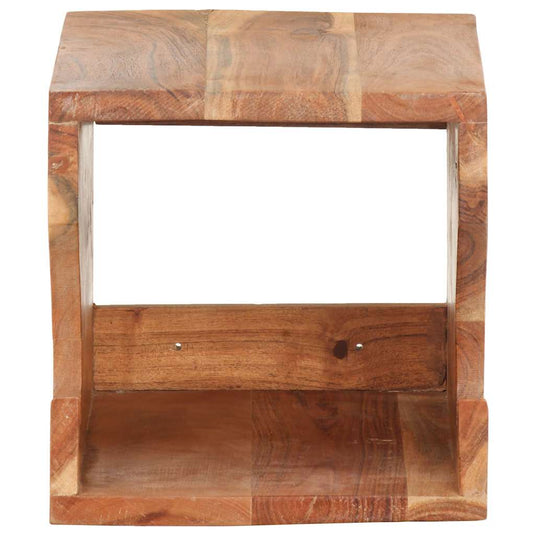 Vidaxl wandfietsenrek 35x25x25 cm massief acaciahout