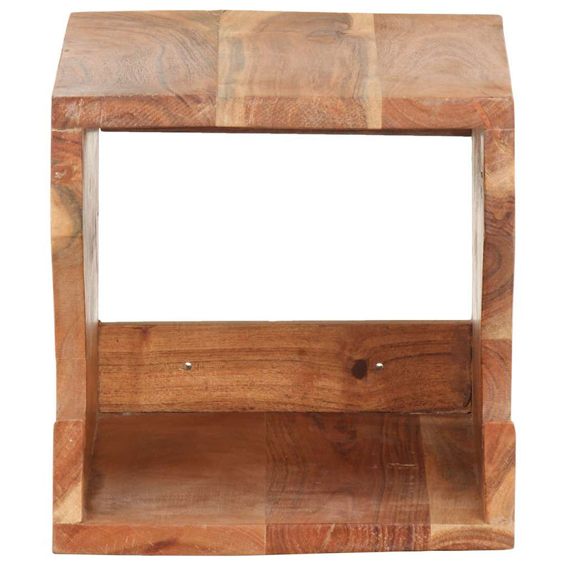 Afbeelding laden in galerijviewer, Vidaxl wandfietsenrek 35x25x25 cm massief acaciahout
