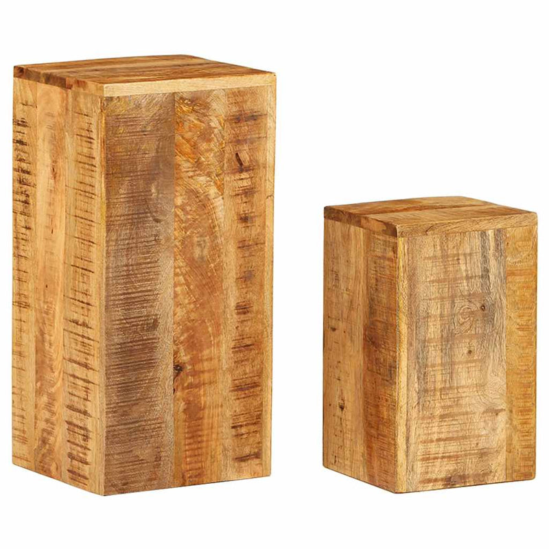 Afbeelding laden in galerijviewer, Vidaxl plantenstandaards 2 st massief mangohout
