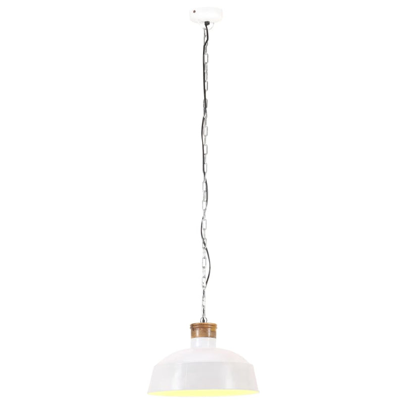 Afbeelding laden in galerijviewer, Vidaxl hanglamp industrieel e27 42 cm wit
