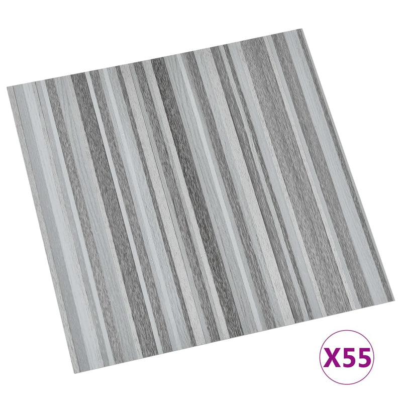 Afbeelding laden in galerijviewer, Vidaxl vloerplanken zelfklevend 55 st 5,11 m² pvc lichtgrijs
