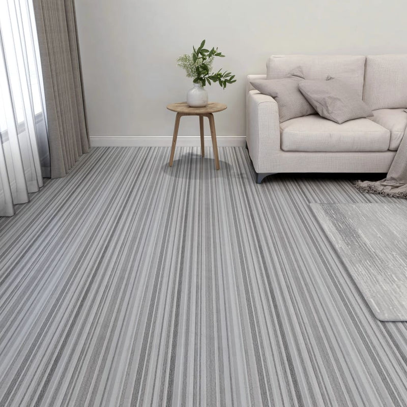 Afbeelding laden in galerijviewer, Vidaxl vloerplanken zelfklevend 55 st 5,11 m² pvc lichtgrijs
