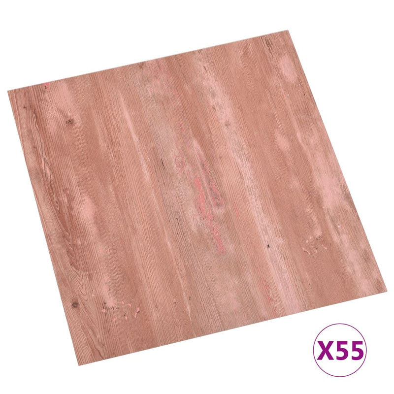 Afbeelding laden in galerijviewer, Vidaxl vloerplanken zelfklevend 55 st 5,11 m² pvc rood
