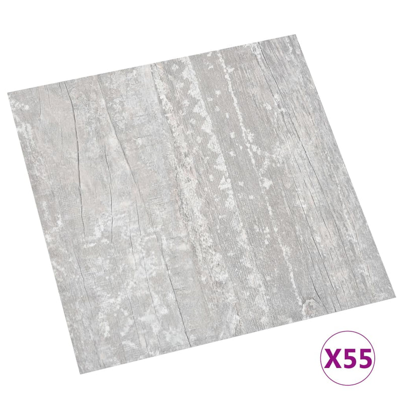 Afbeelding laden in galerijviewer, Vidaxl vloerplanken zelfklevend 55 st 5,11 m² pvc grijs

