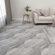 Vidaxl vloerplanken zelfklevend 55 st 5,11 m² pvc gestreept grijs
