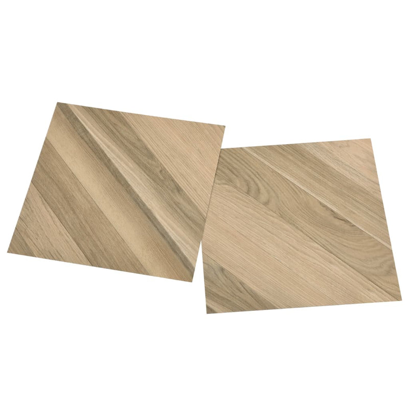 Afbeelding laden in galerijviewer, Vidaxl vloerplanken zelfklevend 55 st 5,11 m² pvc gestreept bruin
