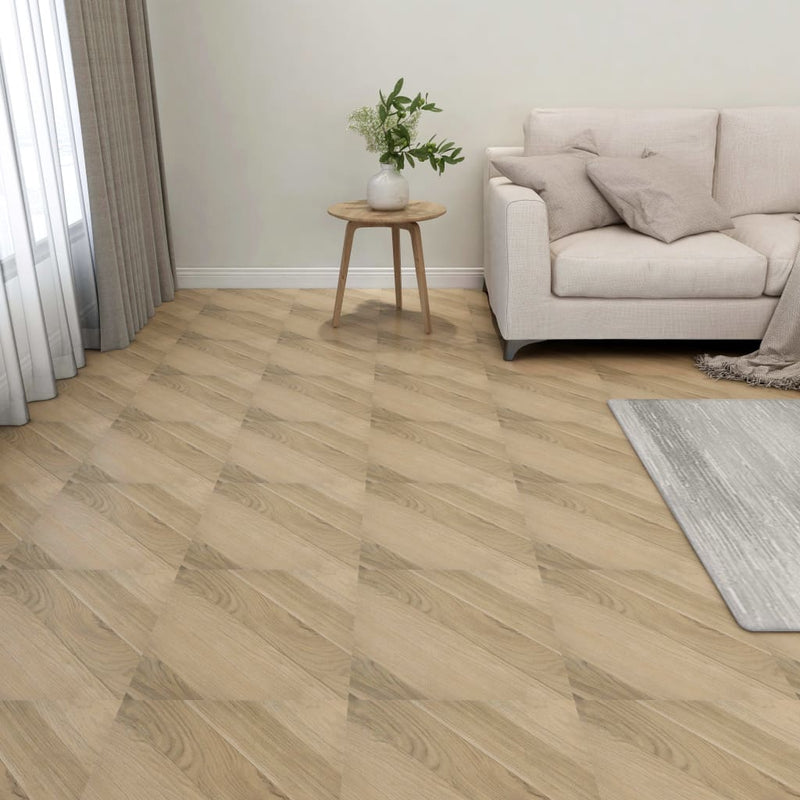 Afbeelding laden in galerijviewer, Vidaxl vloerplanken zelfklevend 55 st 5,11 m² pvc gestreept bruin
