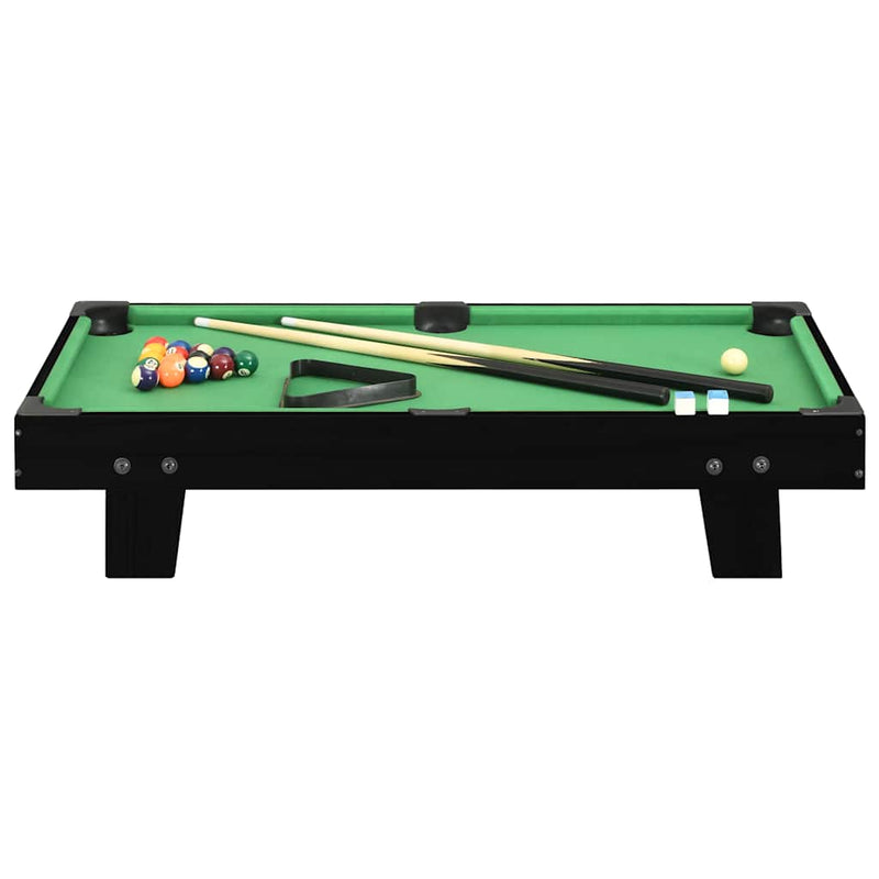 Afbeelding laden in galerijviewer, Vidaxl minipooltafel 3 feet 92x52x19 cm zwart en groen
