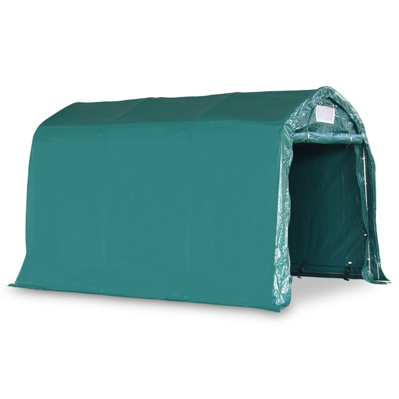 Afbeelding laden in galerijviewer, VidaXL Garagetent 2,4x3,6 m PVC groen
