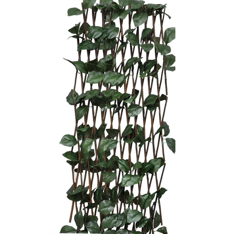 Afbeelding laden in galerijviewer, Vidaxl trellissen 5 st met kunstbladeren 180x60 cm wilgenhout
