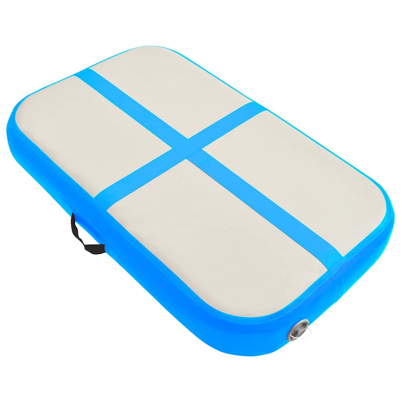 Afbeelding laden in galerijviewer, Vidaxl gymnastiekmat met pomp opblaasbaar 60x100x15 cm pvc blauw
