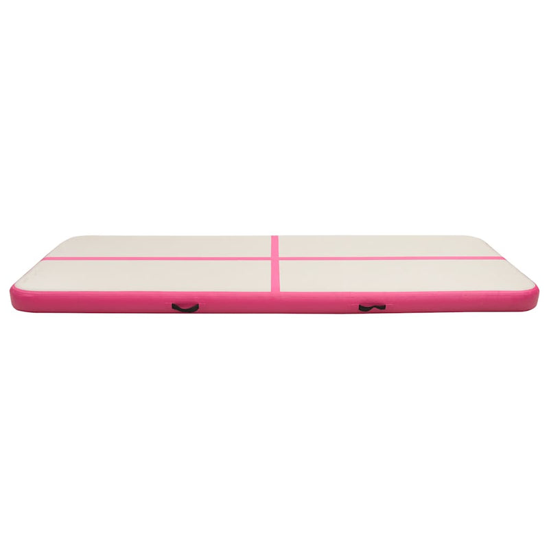Afbeelding laden in galerijviewer, Vidaxl gymnastiekmat met pomp opblaasbaar 300x100x20 cm pvc roze
