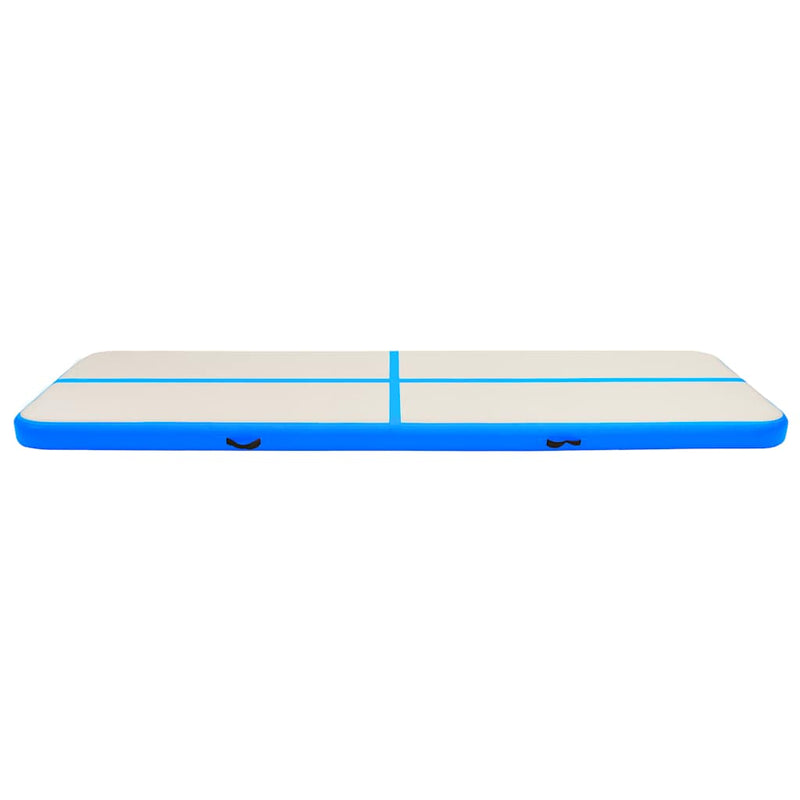 Afbeelding laden in galerijviewer, Vidaxl gymnastiekmat met pomp opblaasbaar 700x100x20 cm pvc bauw
