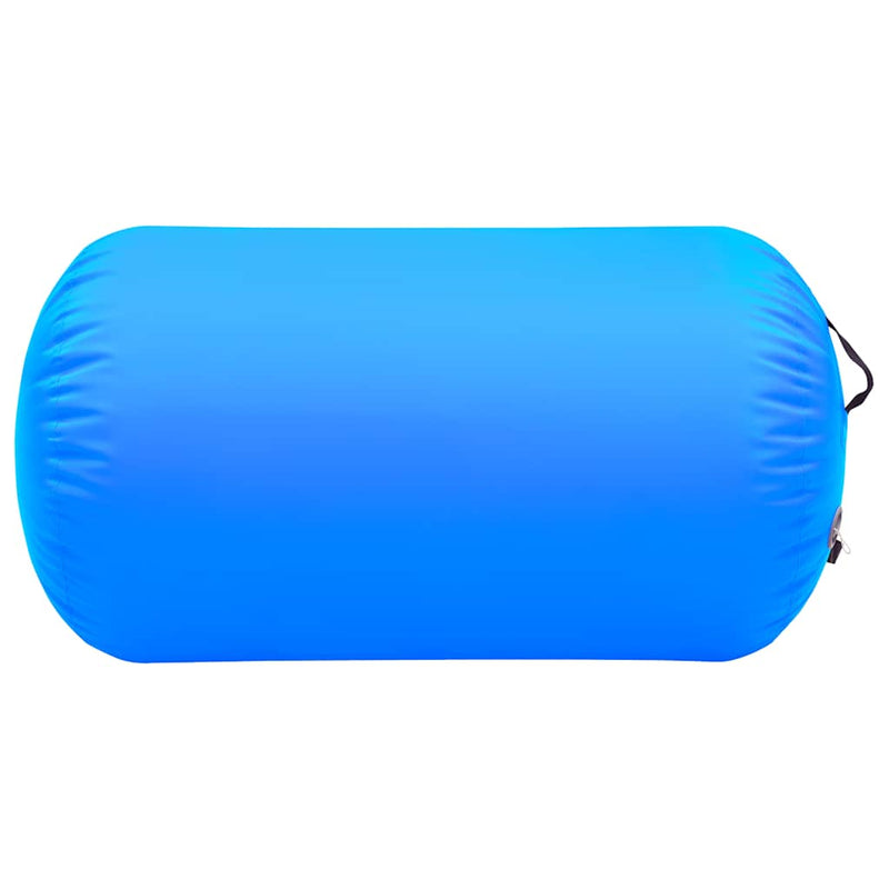 Afbeelding laden in galerijviewer, Vidaxl gymnastiekrol met pomp opblaasbaar 100x60 cm pvc blauw
