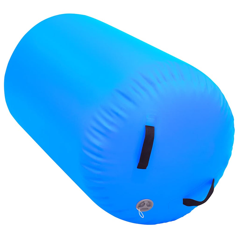 Afbeelding laden in galerijviewer, Vidaxl gymnastiekrol met pomp opblaasbaar 100x60 cm pvc blauw
