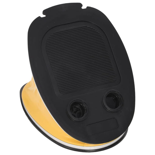 Vidaxl voetpomp 26x18 cm pp en pe grijs en geel