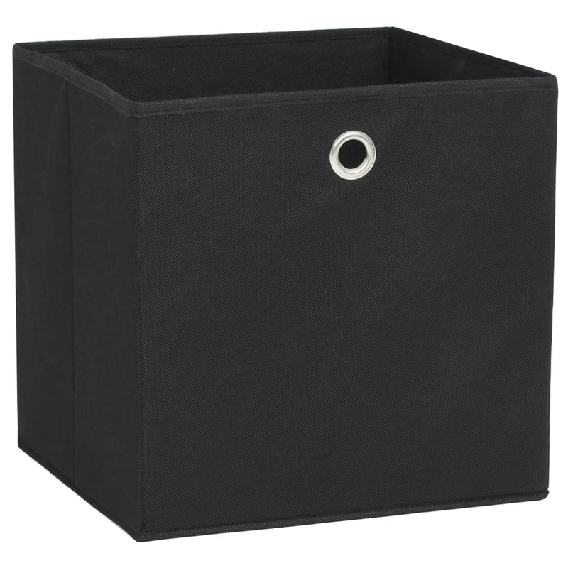 Afbeelding laden in galerijviewer, Vidaxl opbergboxen 4 st 28x28x28 cm nonwoven stof zwart
