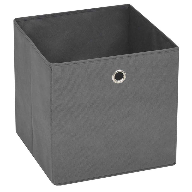 Afbeelding laden in galerijviewer, Vidaxl opbergboxen 4 st 28x28x28 cm nonwoven stof grijs

