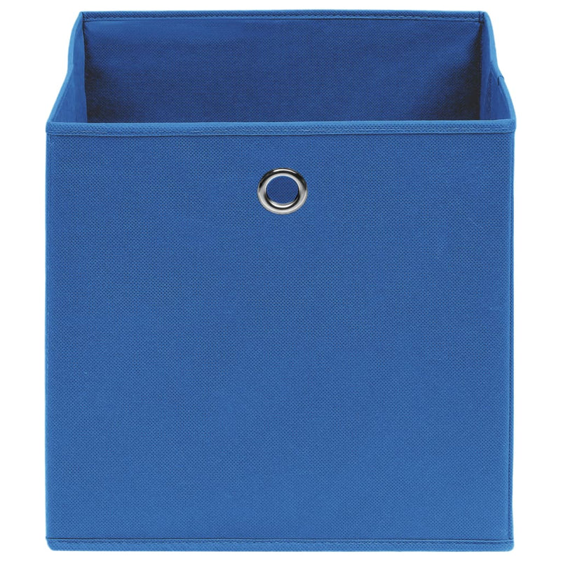 Afbeelding laden in galerijviewer, Vidaxl opbergboxen 4 st 28x28x28 cm nonwoven stof blauw
