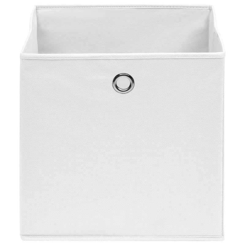 Afbeelding laden in galerijviewer, Vidaxl opbergboxen 4 st 28x28x28 cm nonwoven stof wit
