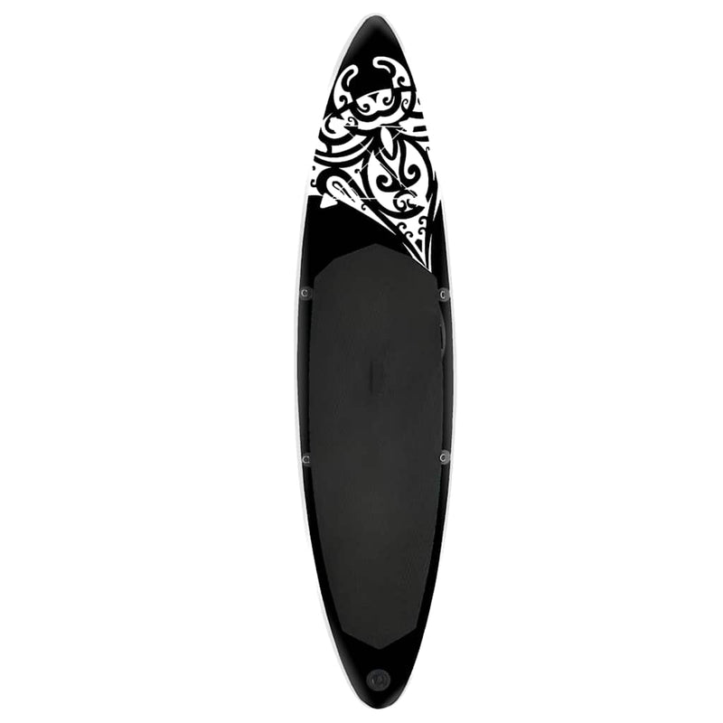 Afbeelding laden in galerijviewer, Vidaxl stand up paddleboardset opblaasbaar 320x76x15 cm zwart
