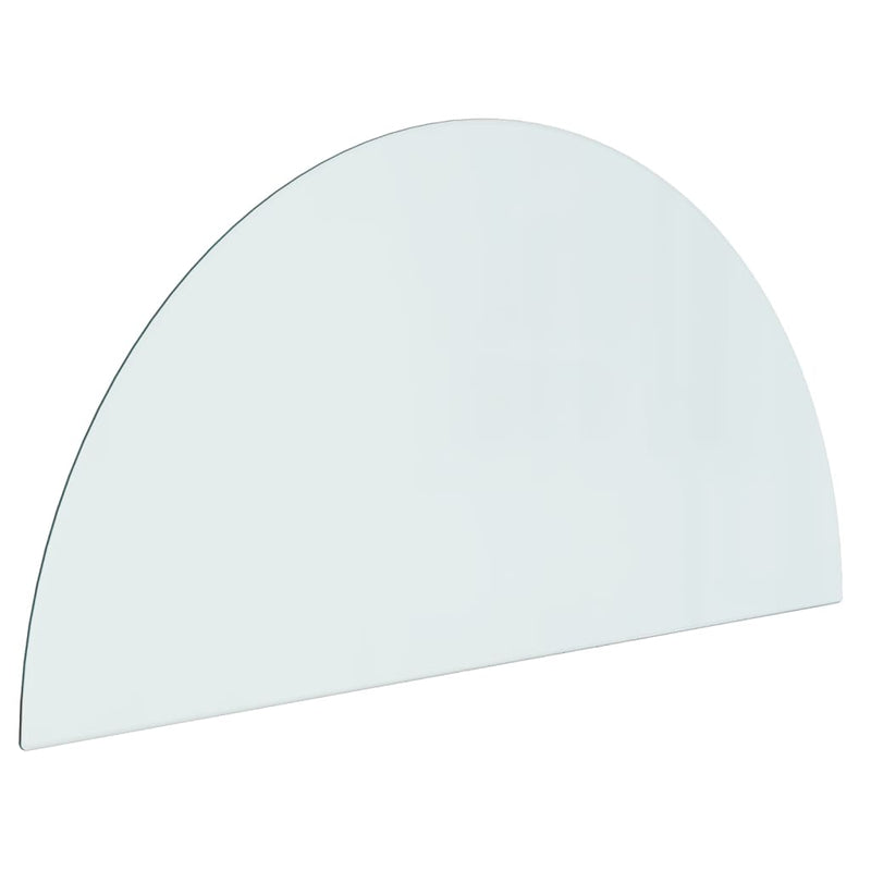 Afbeelding laden in galerijviewer, Vidaxl glasplaat voor open haard halfrond 1000x500 mm

