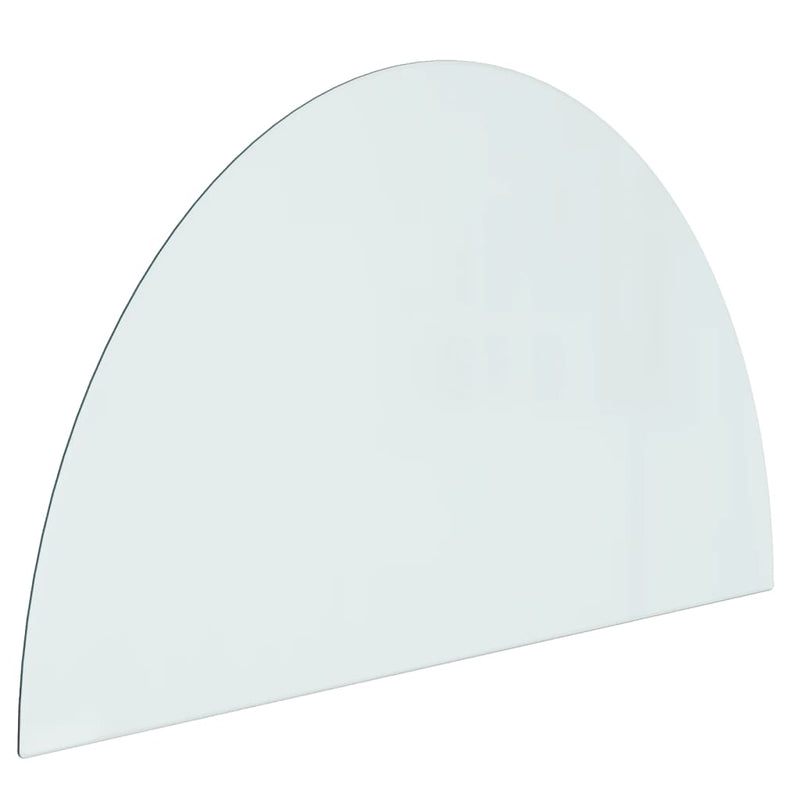 Afbeelding laden in galerijviewer, Vidaxl glasplaat voor open haard halfrond 1000x600 mm
