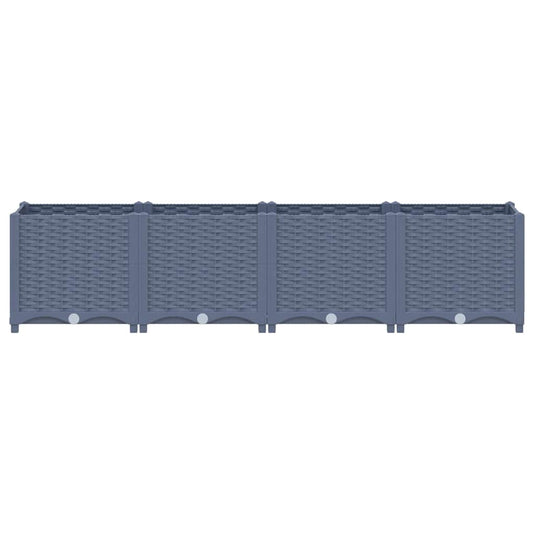 Vidaxl plantenbak verhoogd 160x40x38 cm polypropyleen