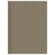 VidaXL Tenttapijt 400x600 cm taupe