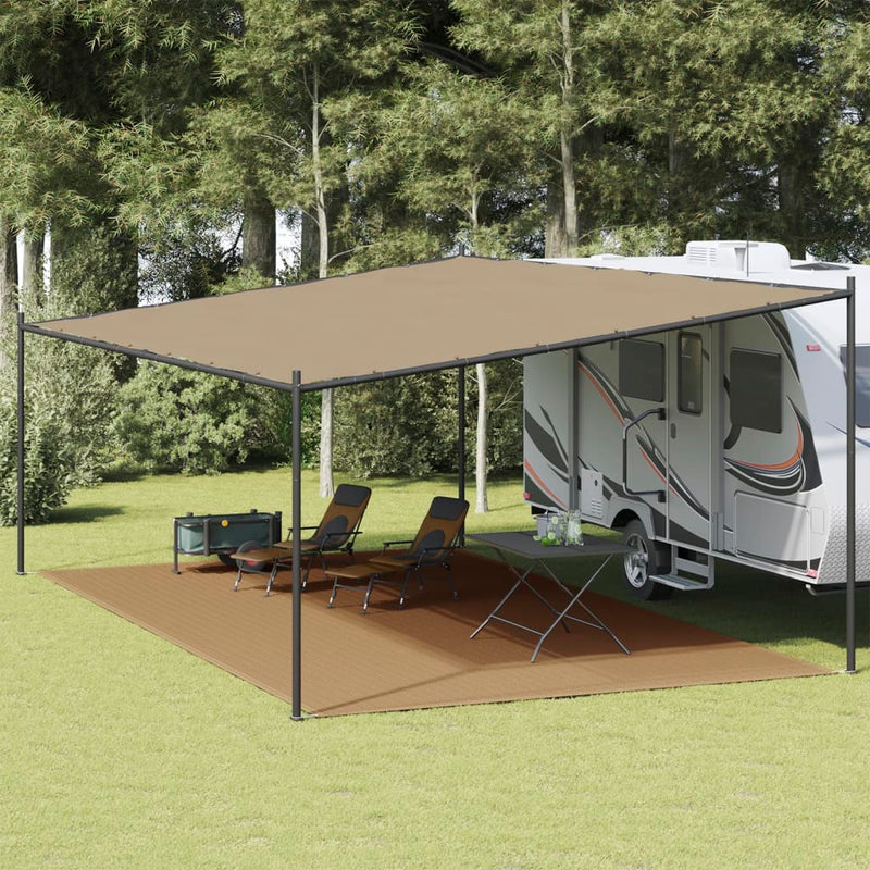 Afbeelding laden in galerijviewer, Vidaxl tenttapijt 400x700 cm hdpe taupe
