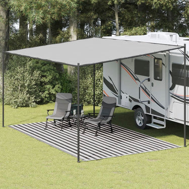 Vidaxl tenttapijt 300x600 cm antracietkleurig en wit