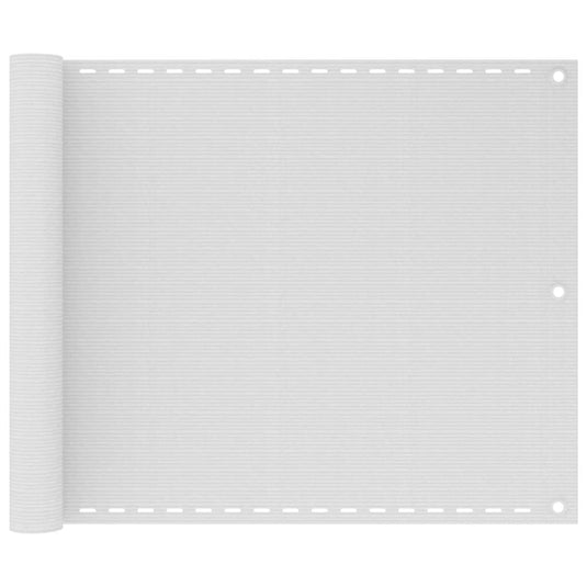 Vidaxl balkonscherm 75x300 cm hdpe wit