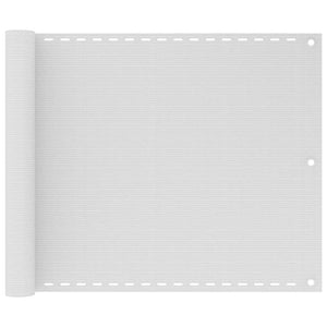 Vidaxl balkonscherm 75x500 cm hdpe wit