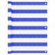 Vidaxl balkonscherm 75x300 cm hdpe blauw en wit
