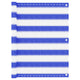 Vidaxl balkonscherm 75x500 cm hdpe blauw en wit