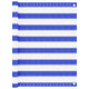 Vidaxl balkonscherm 90x500 cm hdpe blauw en wit