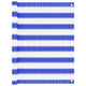 Vidaxl balkonscherm 90x600 cm hdpe blauw en wit