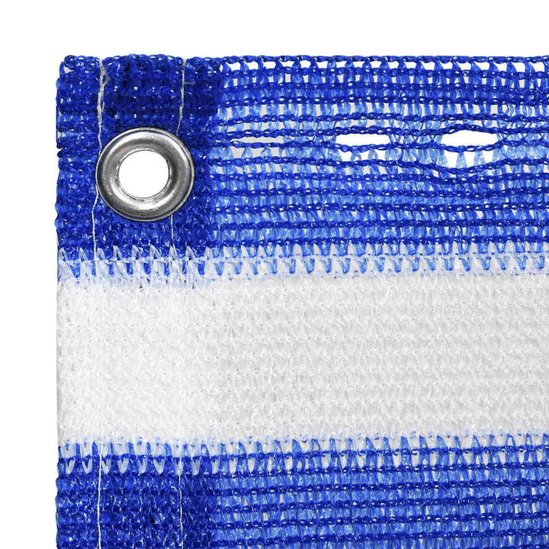 Afbeelding laden in galerijviewer, Vidaxl balkonscherm 120x300 cm hdpe blauw en wit
